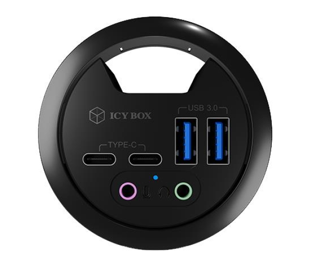 ICY BOX HUB USB 3.0 - 2x USB-C, 2x USB-A, audio IB-HUB1403B - 622647 - zdjęcie 3